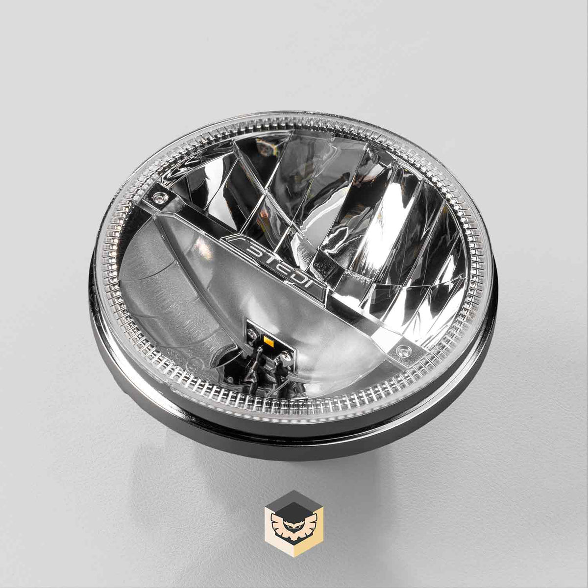 LED-HOMAGE-3000CHR Homage 7 Inch LED Headlight - Chrome (3000K) | Genuine STEDI Product, image 6
