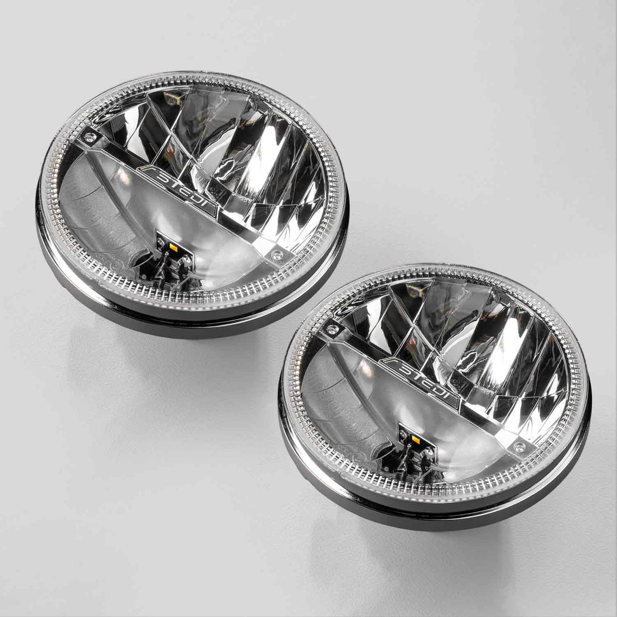 HOMAGE-CHROME-SET-7 Homage 7 Inch LED Headlight - Chrome (Pair) | Genuine STEDI Product, image 6