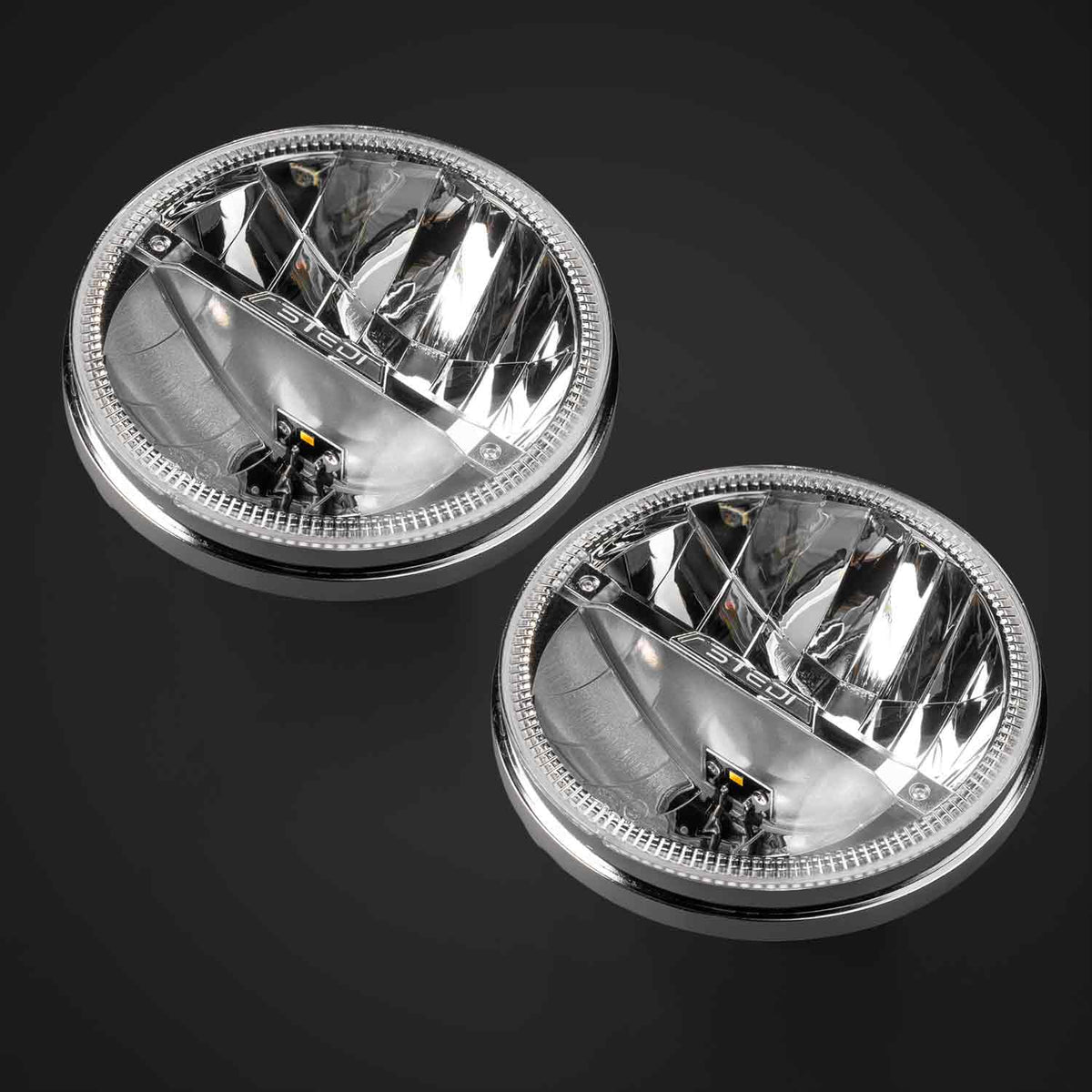 HOMAGE-CHROME-SET-7 Homage 7 Inch LED Headlight - Chrome (Pair) | Genuine STEDI Product, image 8