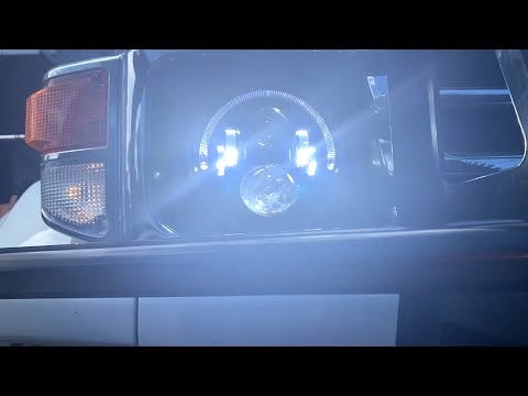 LEDMOTO-CARBON-7BLK STEDI 7 Inch Carbon Black LED Headlight | Genuine STEDI Product