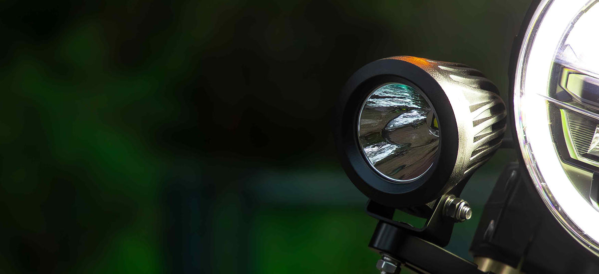 LEDMOTO-25W-SPOT MCX25 Spot Motorcycle LED Driving Light | Genuine STEDI Product
