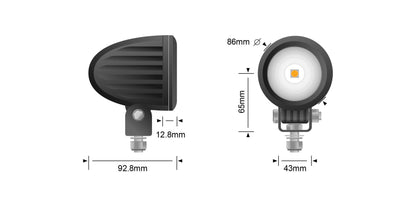 LEDMOTO-25W-SPOT MCX25 Spot Motorcycle LED Driving Light | Genuine STEDI Product