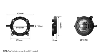BOOST-DELUXE-KIT Boost Integrated Driving Light for ARB Deluxe | Genuine STEDI Product, image 14