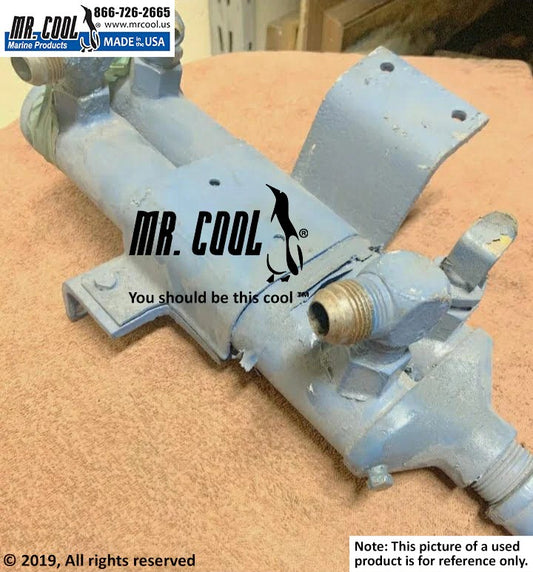 NA004139CN Aftermarket Perkins Dual Oil Cooler 1-1/8 in Water Connections | Sawley's Select Marine Parts