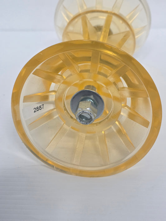 2887 Dunbier DUNBIER 100MM Poly Bow Roller Set & Bolt Mackay R2094