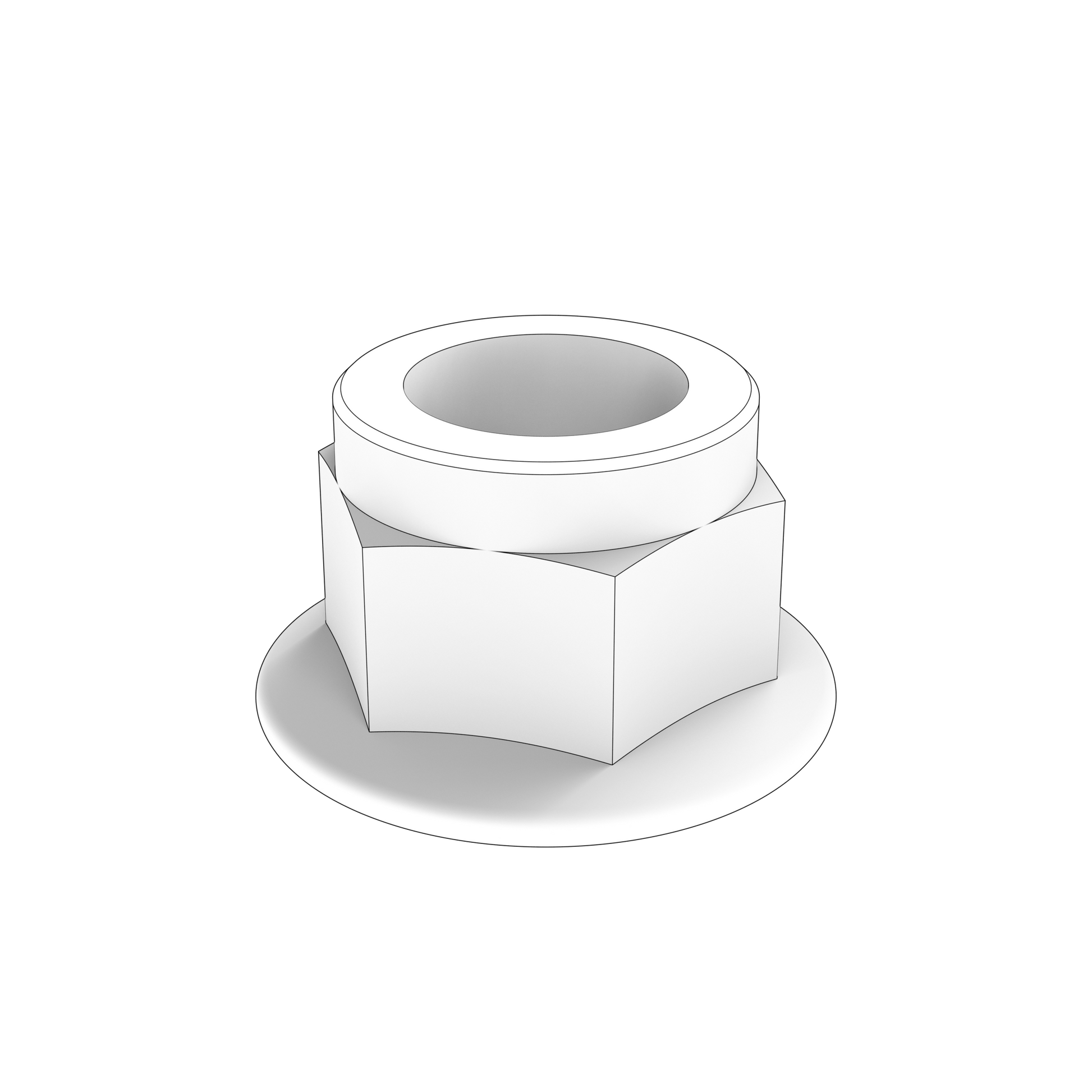 990962 Flange Lock Nut | Genuine Volvo Penta Part
