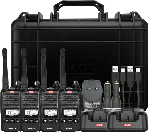 TX677QP 2 Watt UHF CB Handheld Radio - Quad Pack