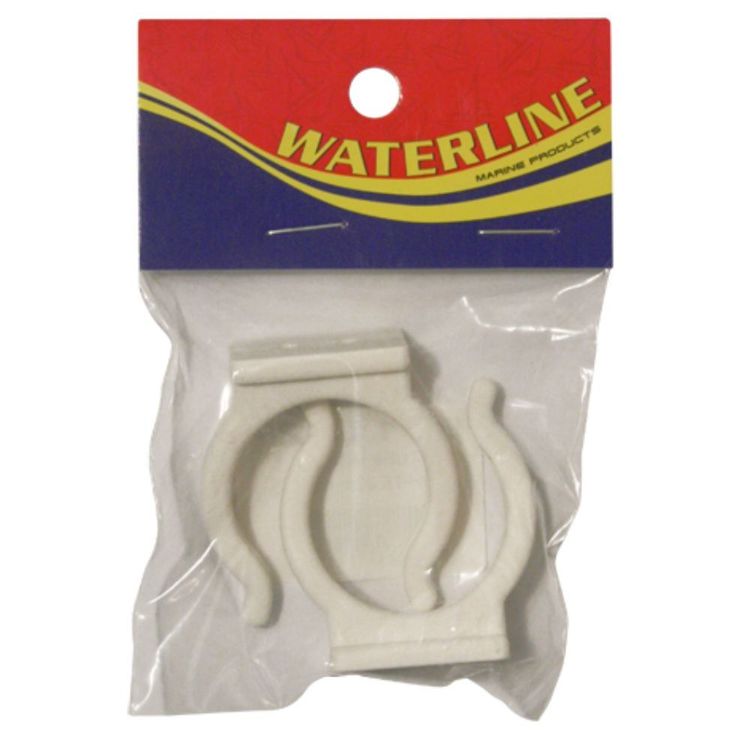 511152P Tube Holder (32mm) White pk (2 Hooks) | Marine Deck Hardware