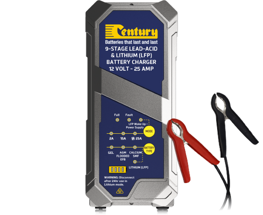 190016 Century CC1225-XLi Century Battery Charger (12V Lithium 25A)