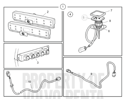 23983553, Complete 300Mm Trim Tab Kit Trimming Raft | Genuine Volvo Penta Part