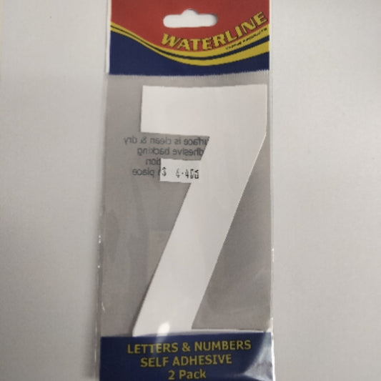 54725Z Boat Letter Z White 6" Pack of 2 | Vessel Identification Stickers