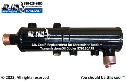 879150A79 Aftermarket Mercruiser Zeus 3000 Vertical Transmission Oil Cooler | Sawley's Select Marine Parts