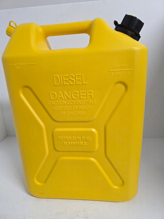 03711 0951P 20L Yellow Plastic Diesel Jerry Can | Fuel Storage