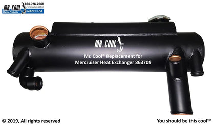 863709A02 Aftermarket Mercruiser 4.3L/5.0L/5.7L/6.2L Heat Exchanger | Sawley's Select Marine Parts