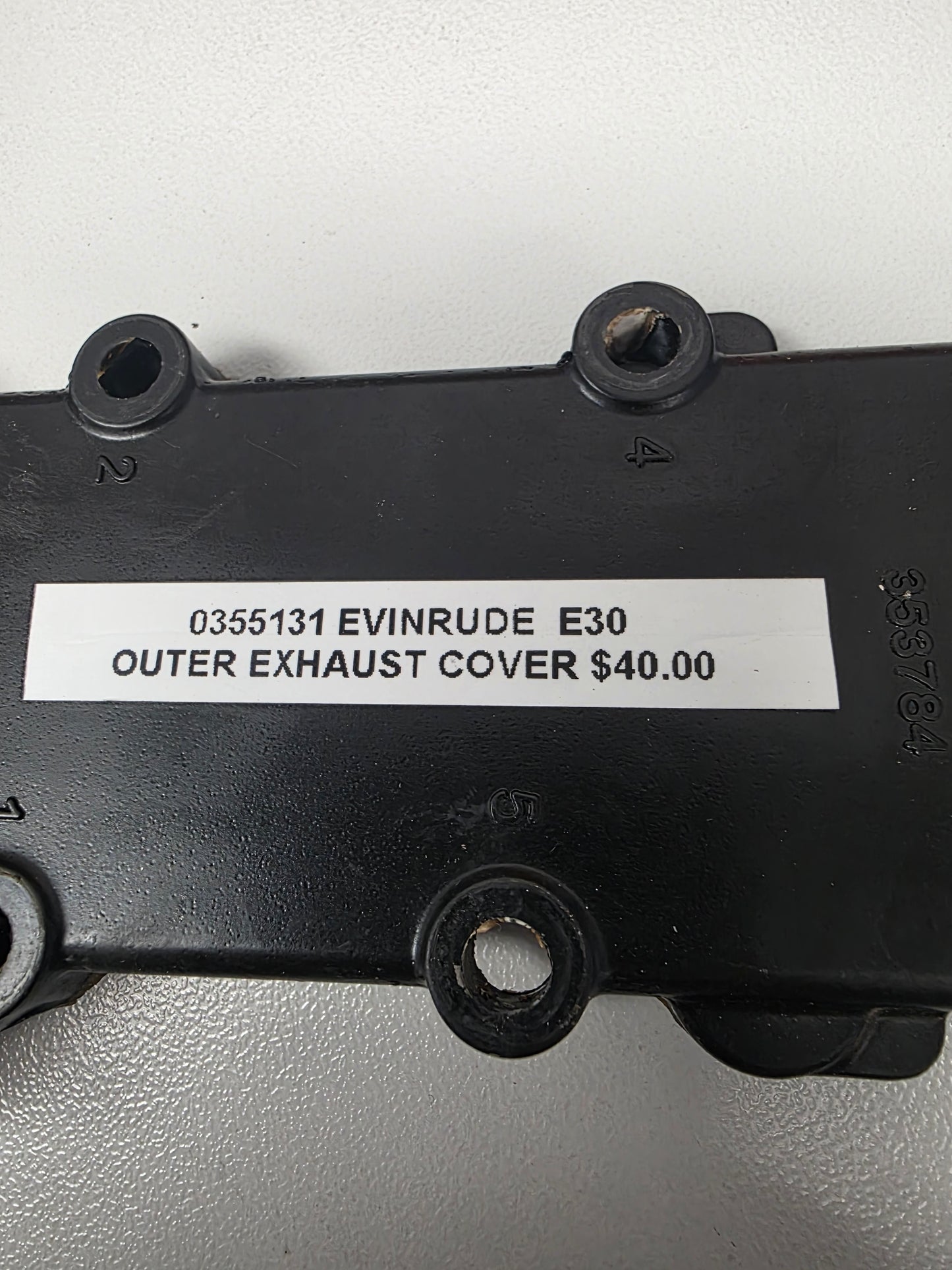 0355131 Evinrude E30 Outer Exhaust Cover | Genuine Used Part