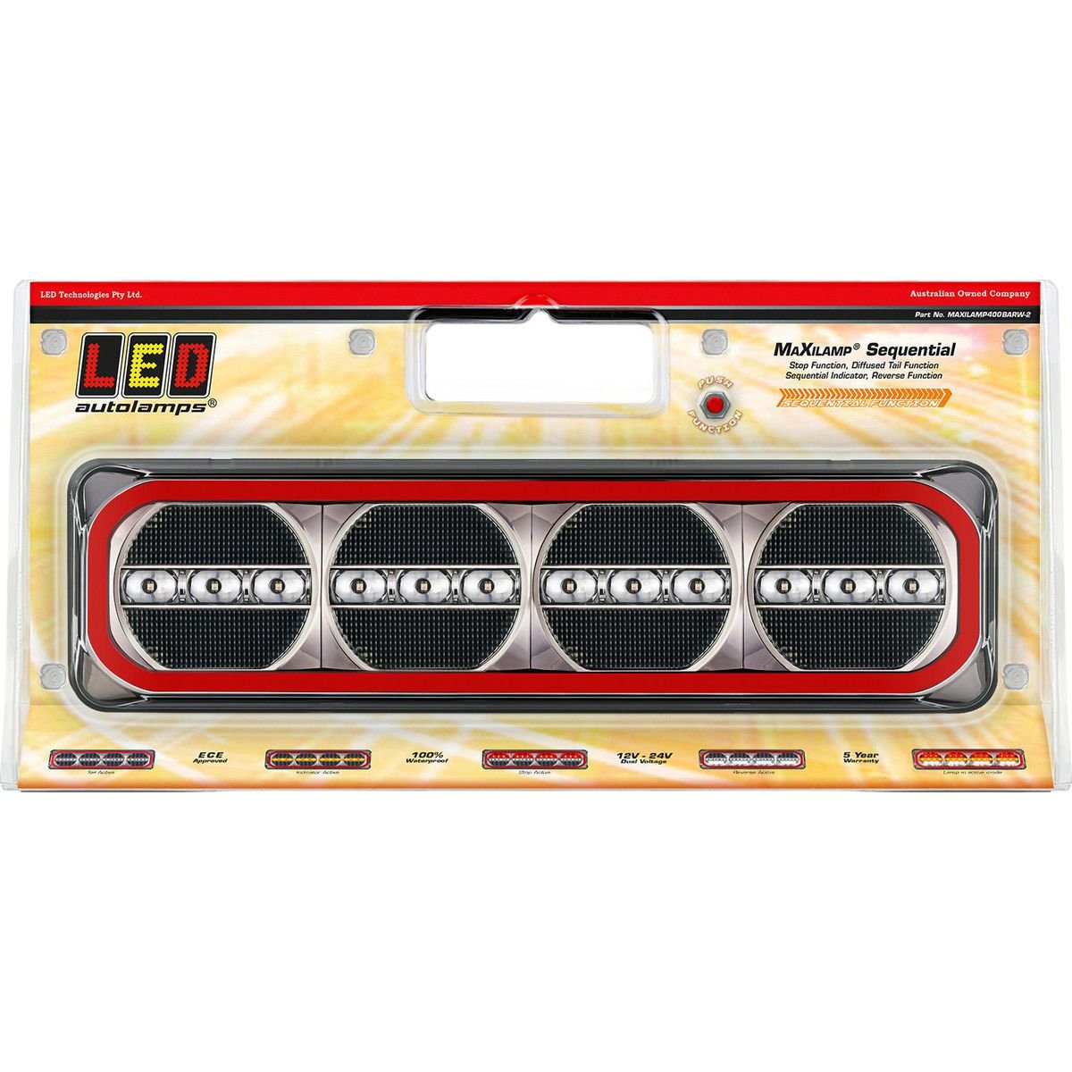 385ARWM-2 LED Auto Lamps Twin Pack | Marine Trailer Part