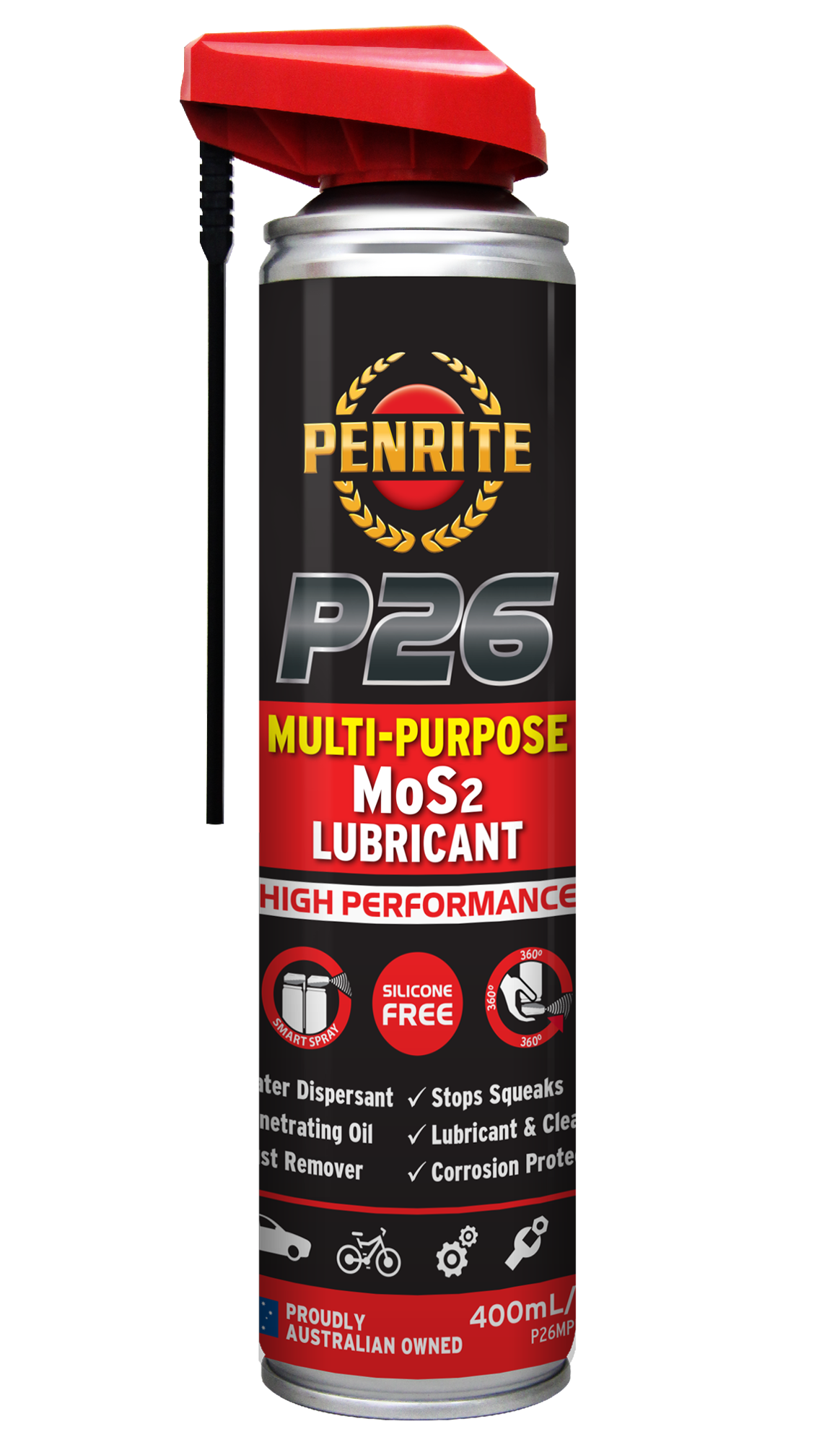 P26MPL0004 P26 Multi Purpose MoS2 Lubricant 400mL