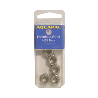 910142 S/S Hex Nuts 5/16" UNC (6pcs) | Marine Stainless Fastener