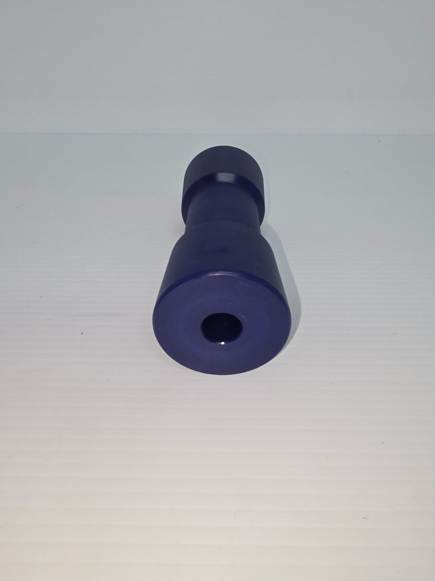 2897 Dunbier Hard Poly Dog Bone Blue Keel Roller 6"