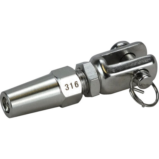 SS8012-03 S/S 1/8 Swageless Fork Terminal 6mm