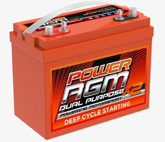 NPCDP12V135AH Power Crank 135 AH 1000 CCA Battery | Dual Purpose AGM Deep Cycle Starting