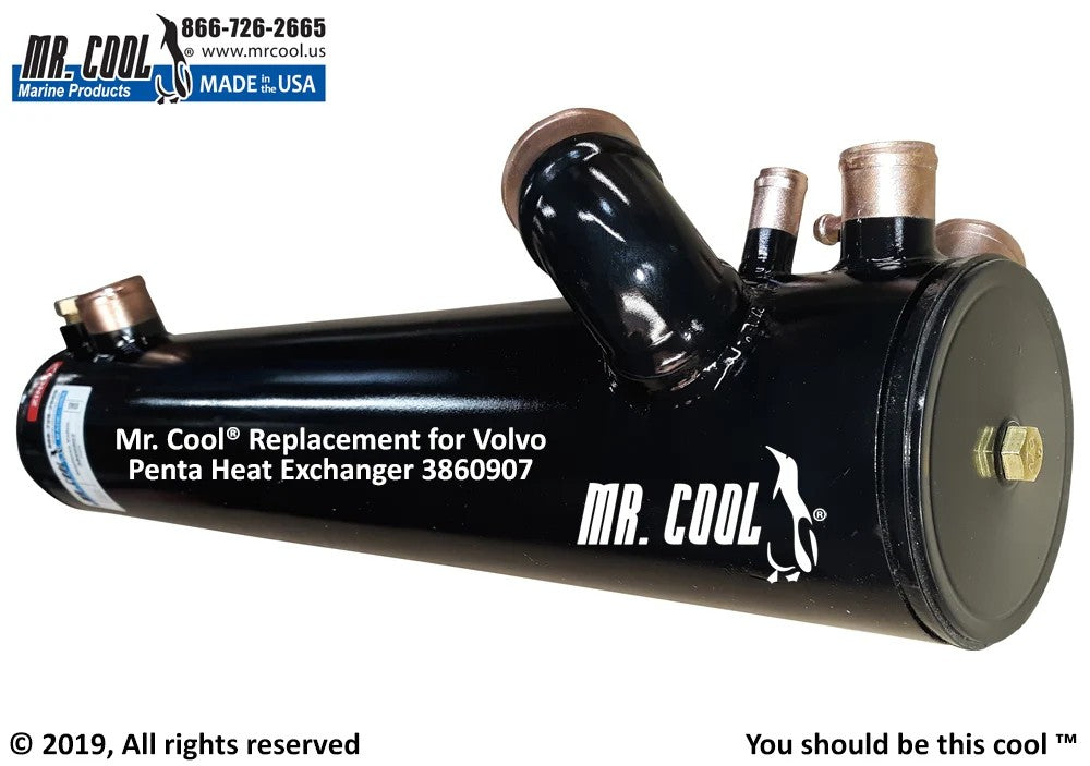 3860907 Volvo Penta 8.1 GI & 8.1 IPS Marine Petrol Heat Exchanger 3860907 Replacement