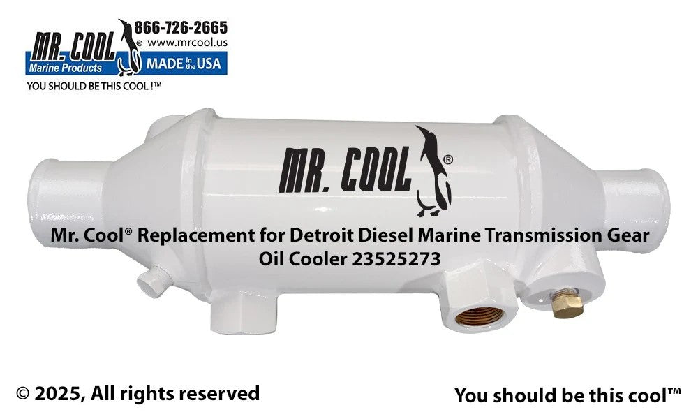 23525273 Aftermarket MTU Detroit Diesel Oil Cooler | Sawley's Select Marine Parts