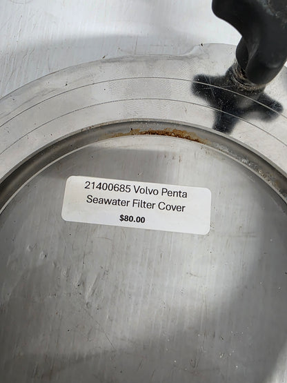 21400685 Volvo Penta Seawater Filter Cover | Genuine Used Part