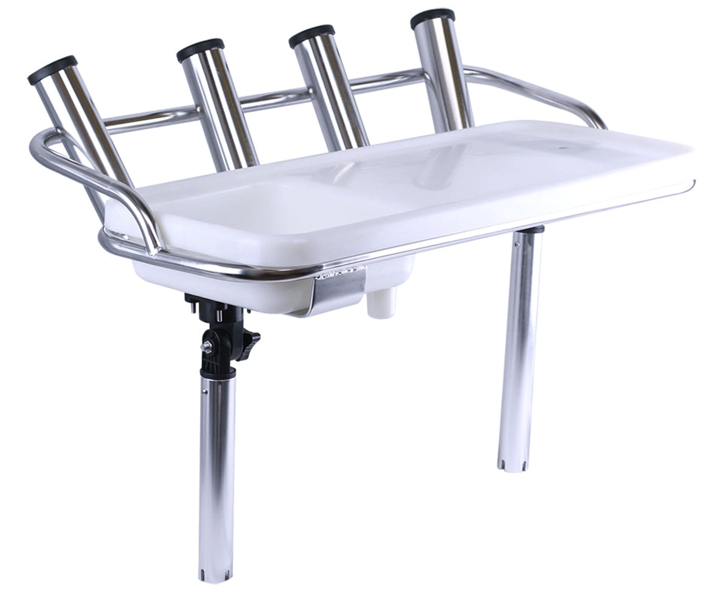 515208 Stainless Steel Bait Board with Rod Holders and Sink | Genuine Axis Marine