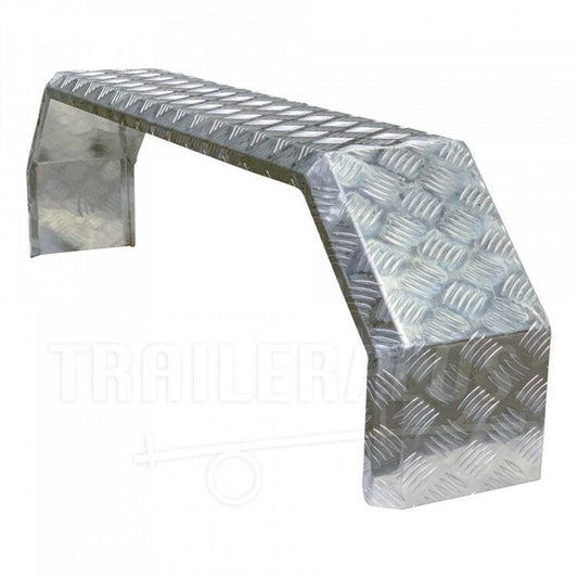 H3705 Mackay 2260 Dunbier Alloy T/Plate Guard Tandem Teardrop 14"(230 x 380 x 1650) | Marine Trailer Part