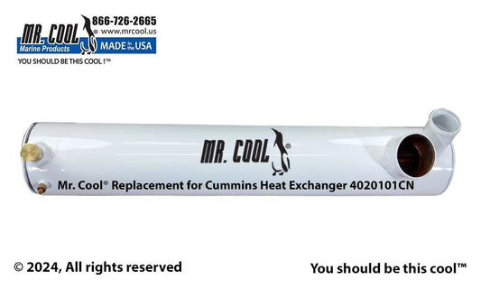 4020101CN Aftermarket Cummins 5.9L/QSB Heat Exchanger 4 x 25 in | Sawley's Select Marine Parts