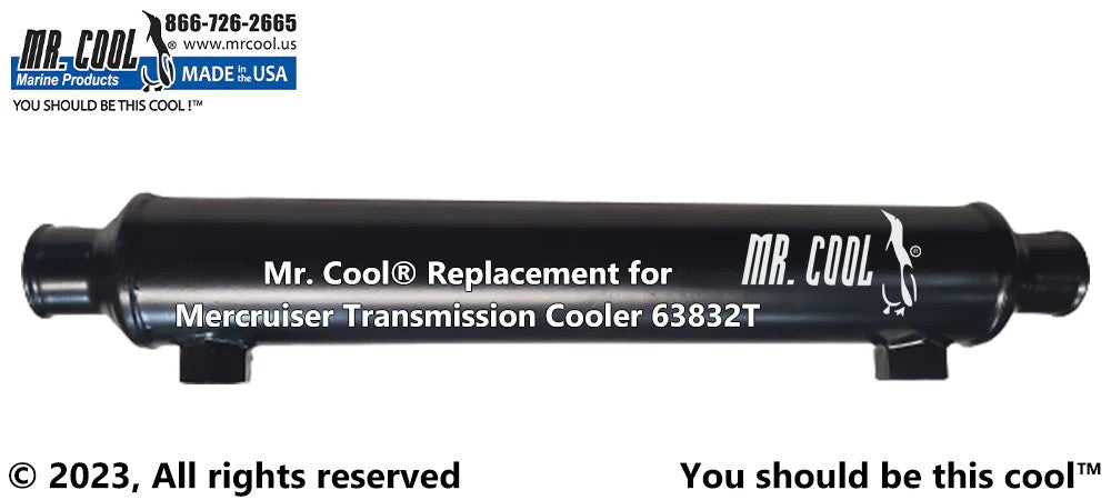 63832T Aftermarket Mercruiser Transmission Oil Cooler 3/8 in NPT | Sawley's Select Marine Parts