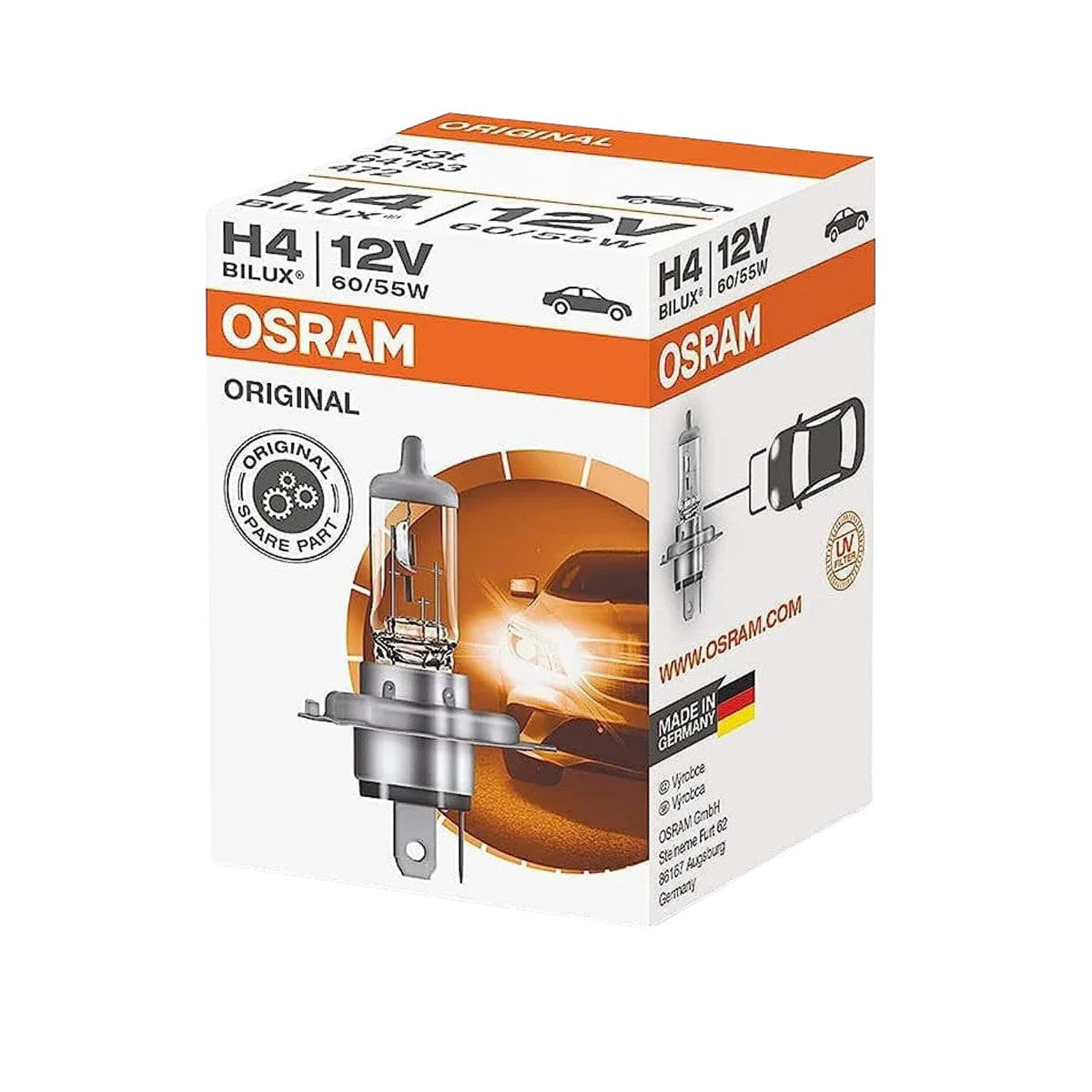 64193 OSRAM H4 Halogen Headlamp | Marine Electrical Part