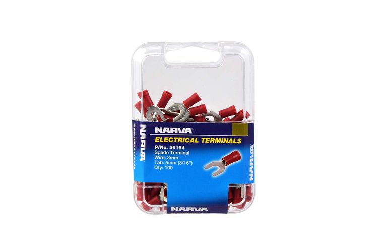 56164 Narva Spade Terminal Red (100pk) | Genuine Narva Electrical