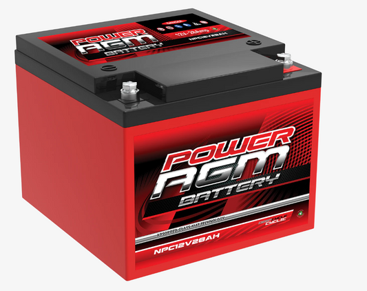 NPC12V28AH Power Crank 12V 28 AH Battery | 12 Volt AGM Cyclic Range