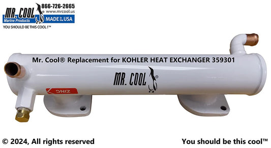 MRC359301 Aftermarket Kohler 4-7.3EF/ECD/EFCD Heat Exchanger | Sawley's Select Marine Parts