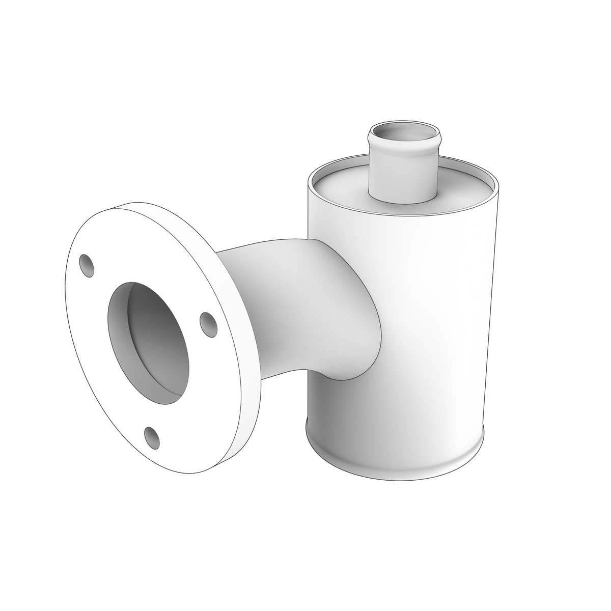 3807305 Exhaust Pipe Elbow | Genuine Volvo Penta Part
