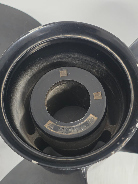 48-77346-C1 48-77346A45 Mercury Black Max 13 x 19 Aluminium Propeller – RH 15 Spline | Genuine Used Part