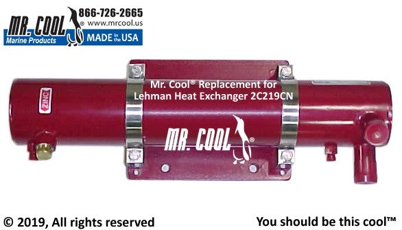 2C219CN Ford Lehman 2712E Heat Exchanger 2C219CN 3x17 Replacement part