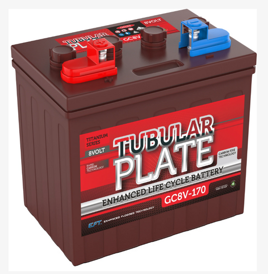 GC2-8VTP Power Crank 8V 170 AH (20Hr) Battery | Power Industrial Series