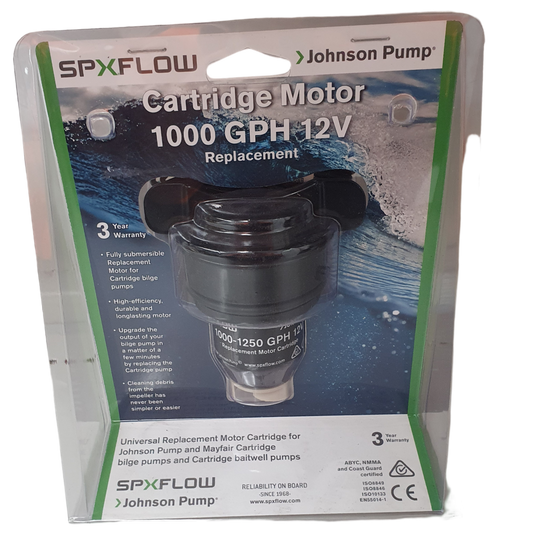 184128 Johnson Replacement Pump Cartridge 12v 1000 GPH