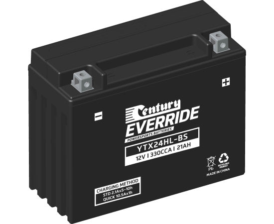151126 Century EverRide YTX24HL-BS HI PERFORMANCE AGM - YTX Battery