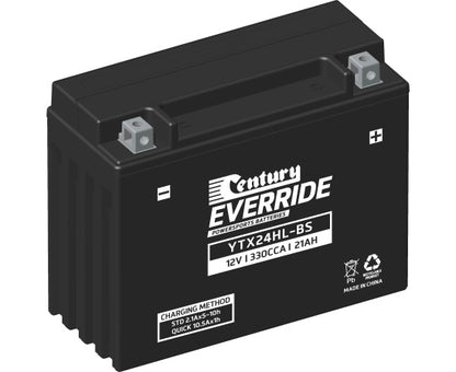 151126 Century EverRide YTX24HL-BS HI PERFORMANCE AGM - YTX Battery