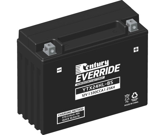 151126 Century EverRide YTX24HL-BS HI PERFORMANCE AGM - YTX Battery