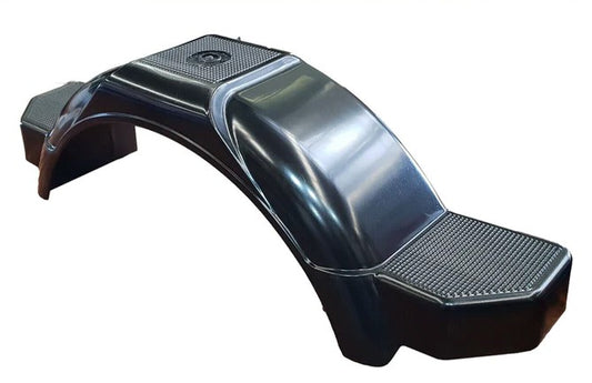 H3704B Mackay 2390B Dunbier Black Plastic Guard 14" Including Mudflap (Wasson) | Marine Trailer Part