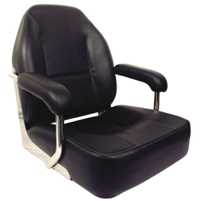 632388 Axis Mojo Deluxe Boat Seat Black w/Grey Stitching | Boat Seating