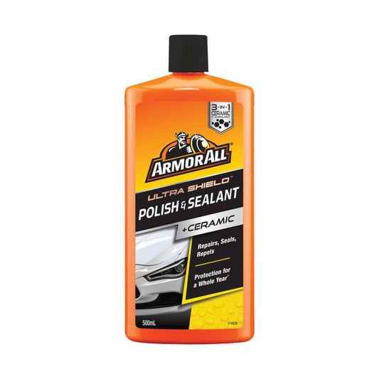 Armor All Ultra Shield Polish & Sealant With 3-in-1 Ceramic 500mL (Replaces NF-76 Nufinish Polish 473ml) | Detailing Product