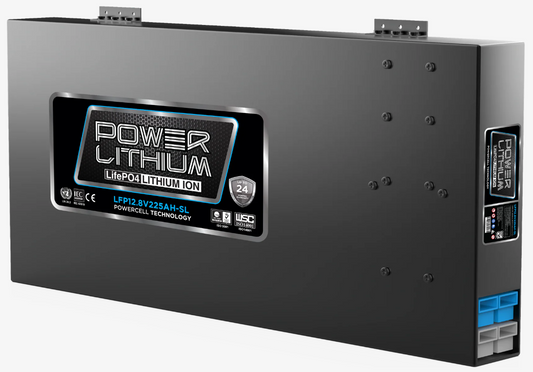 LFP12.8V225AH-SL Power Crank 225 AH Battery | 12V Lithium Slimline Deep Cycle