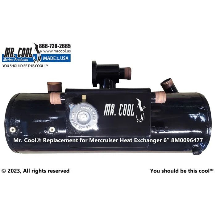 8M0096477 Aftermarket Mercruiser 6.2L MPI Heat Exchanger 6 in | Sawley's Select Marine Parts