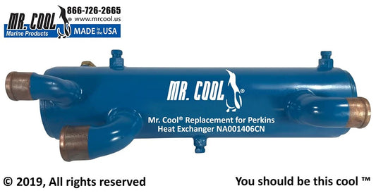 NA001406CN Aftermarket Perkins 4.107/4.108 Heat Exchanger | Sawley's Select Marine Parts